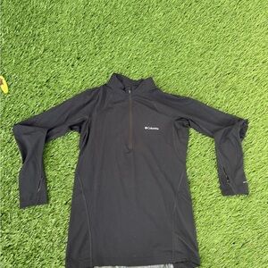 Columbia Black Half-Zip Base Layer Pullover
